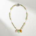 Autumn Leaves Crystal Necklace