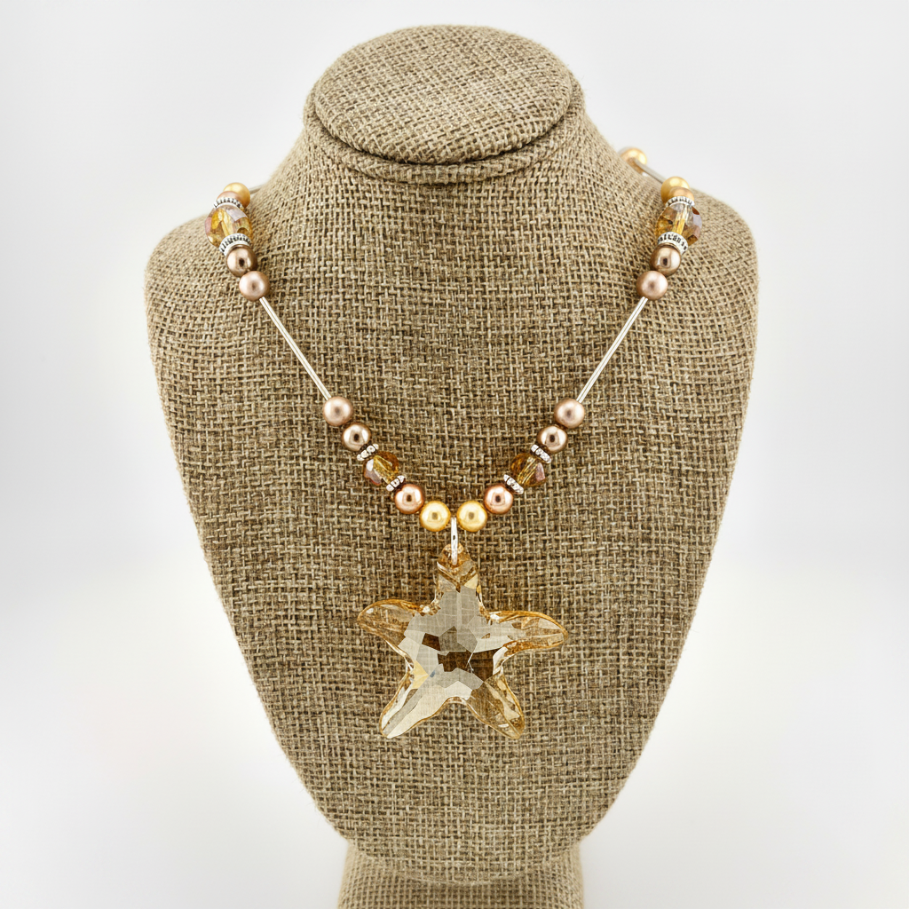 Golden Starfish Necklace