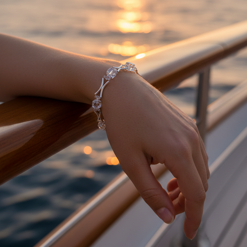 Silver Lattice Bracelet