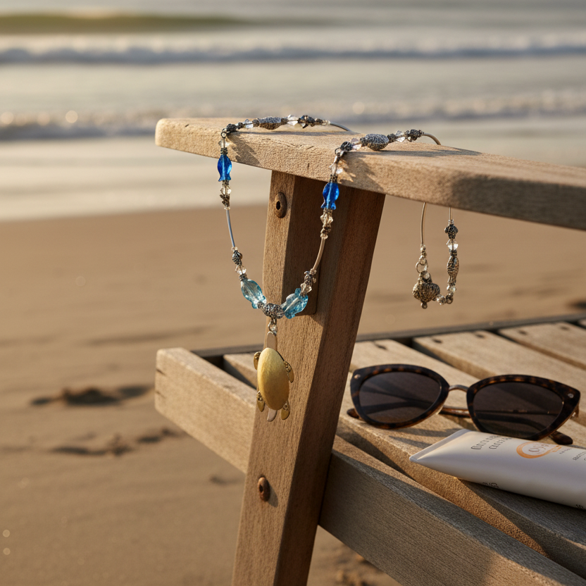 Turtle By The Sea Necklace