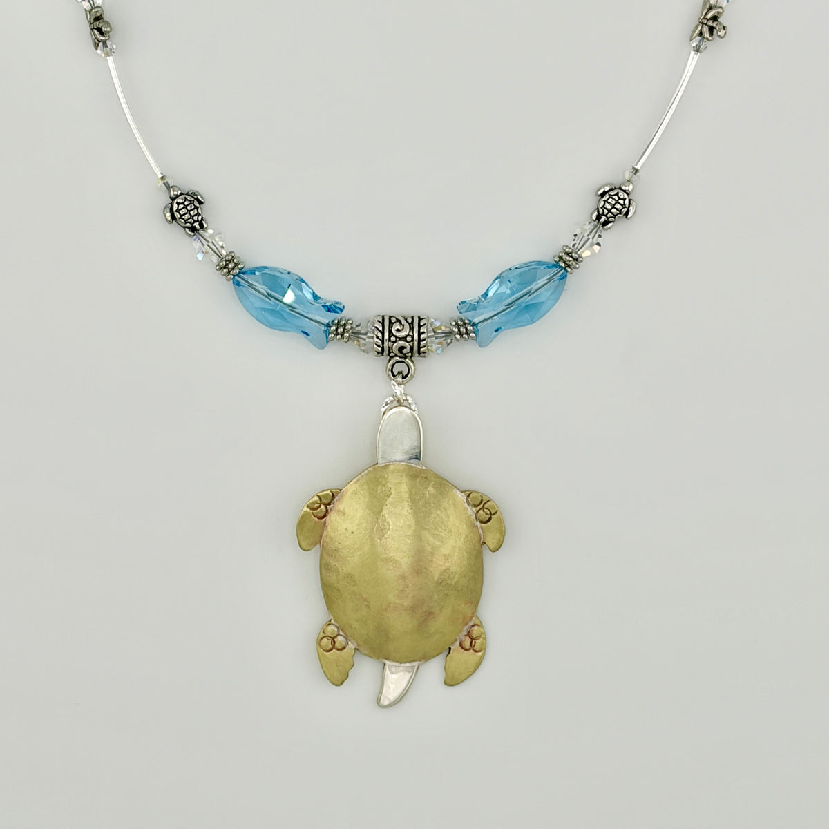 Turtle By The Sea Necklace