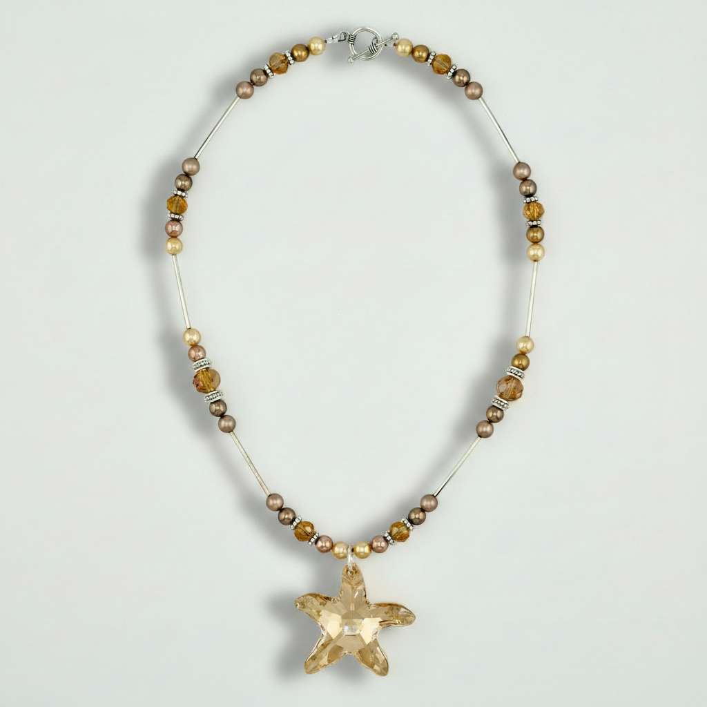 Golden Starfish Necklace