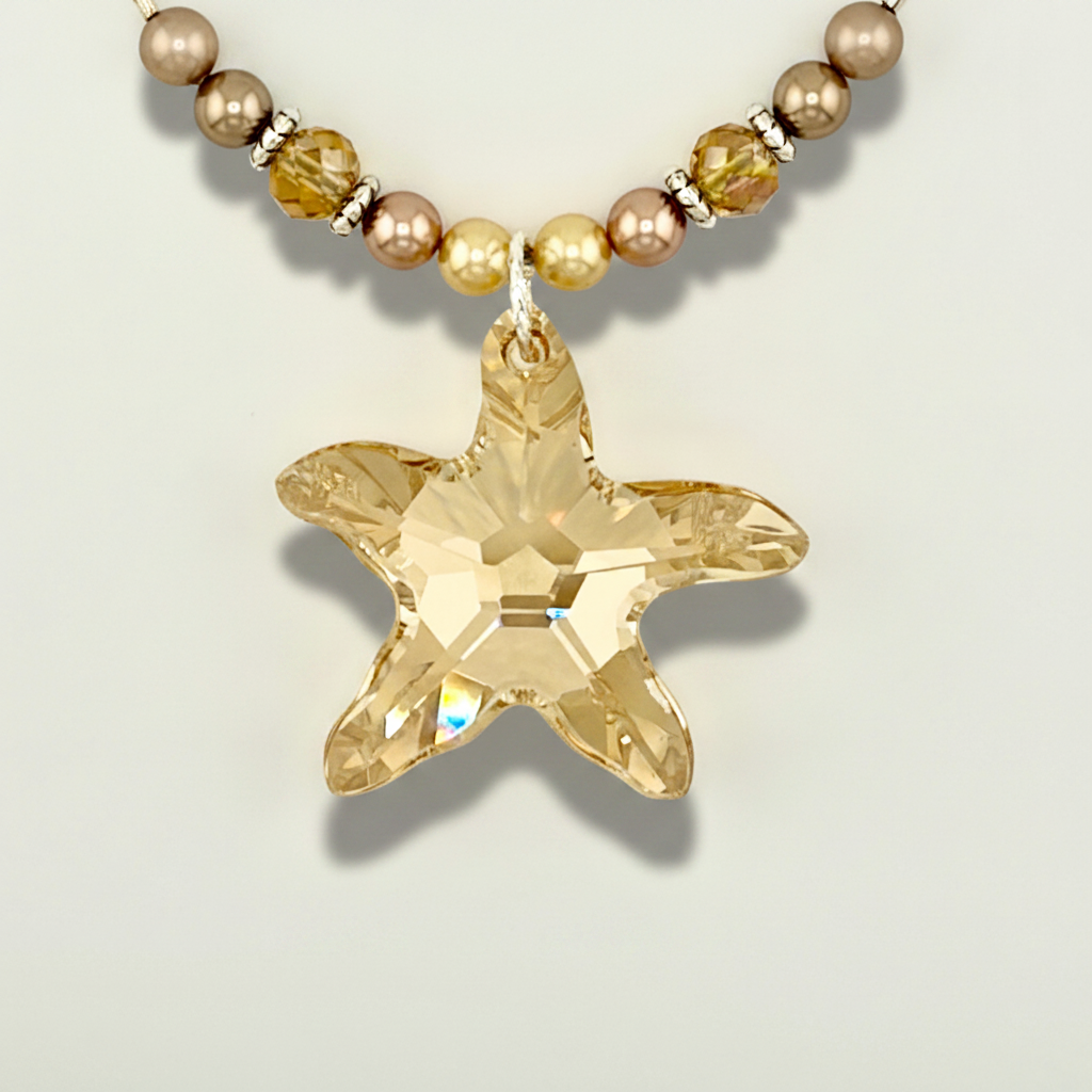 Golden Starfish Necklace